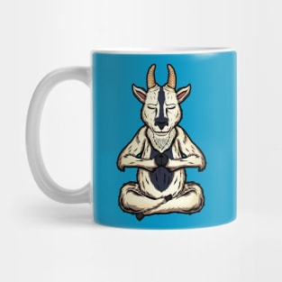 goat animal yoga cute and funny meditation namaste Mug